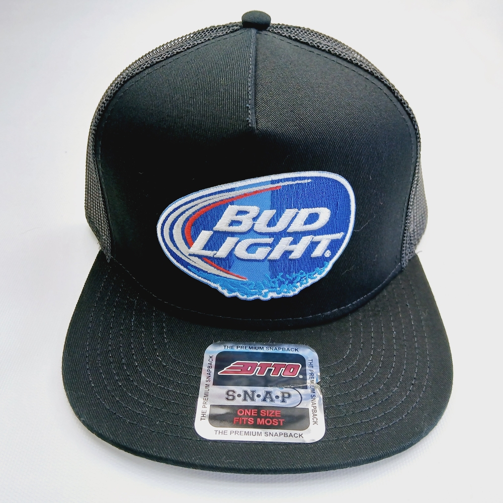 Bud Light Black Snapback Hat
